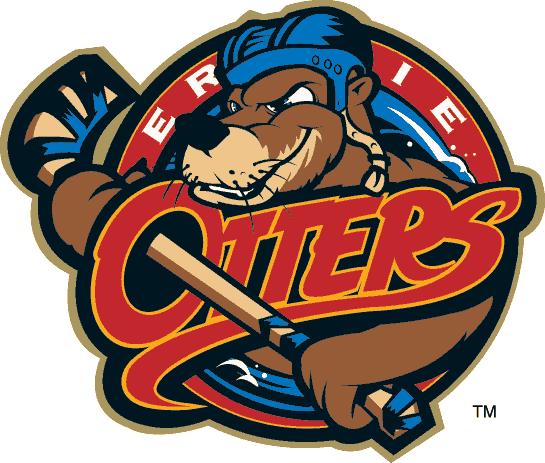 Erie Otters 1996-pres primary logo iron on heat transfer...